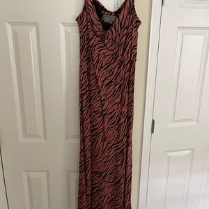 Crowl neck, silk Anthropologie dress
